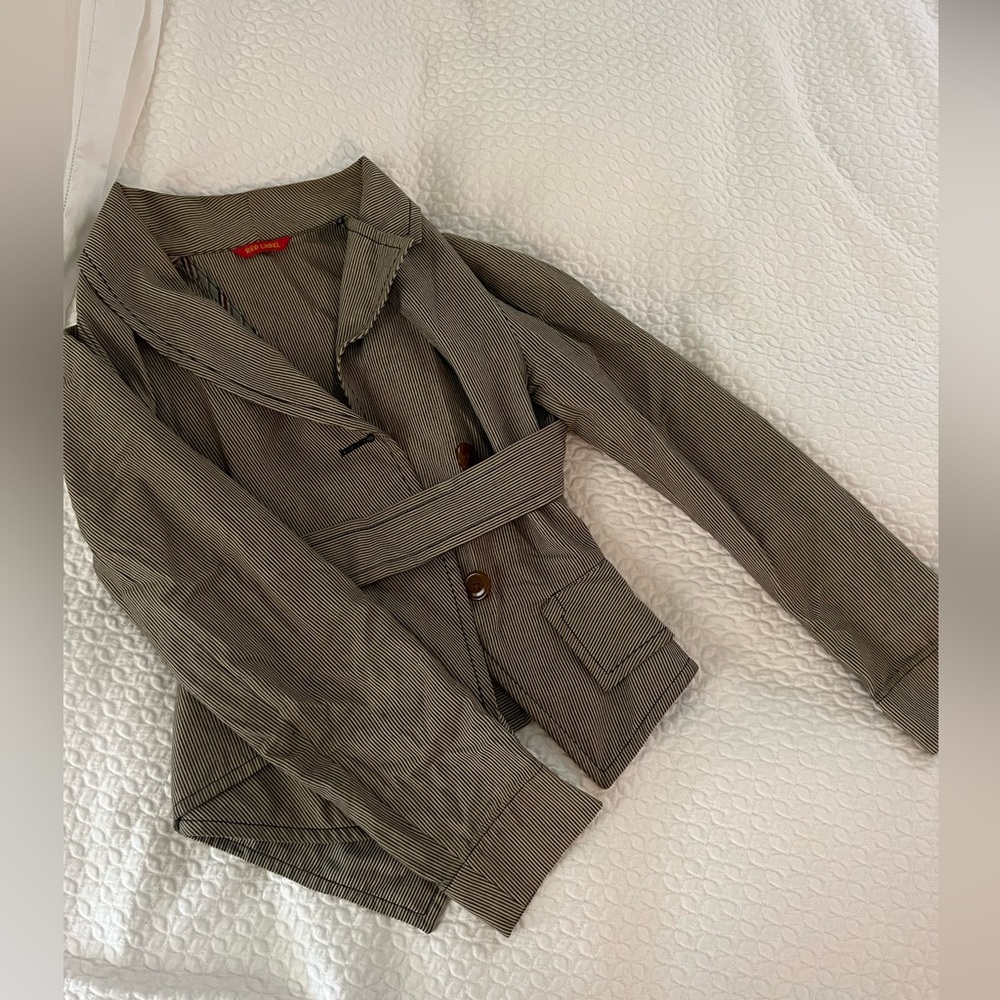 Vivienne Westwood red label mini striped blazer. Size 42. 100% cotton made in IT